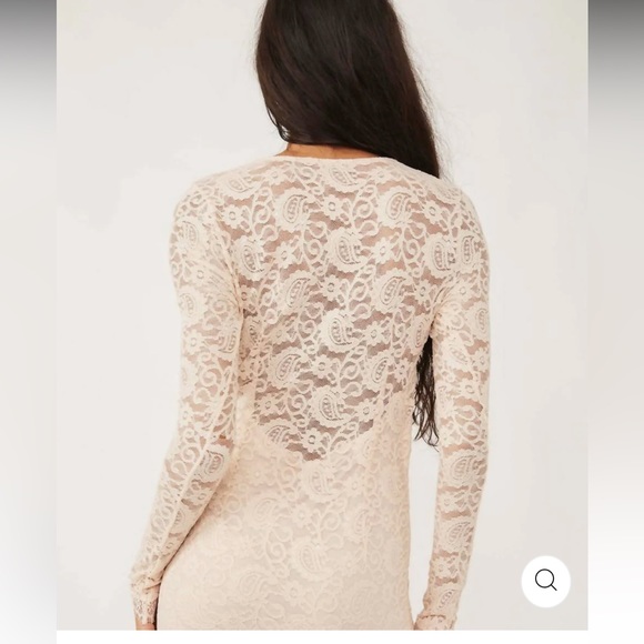 Free People Pearl Lace Mini Dress - Picture 5 of 7